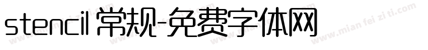 stencil 常规字体转换